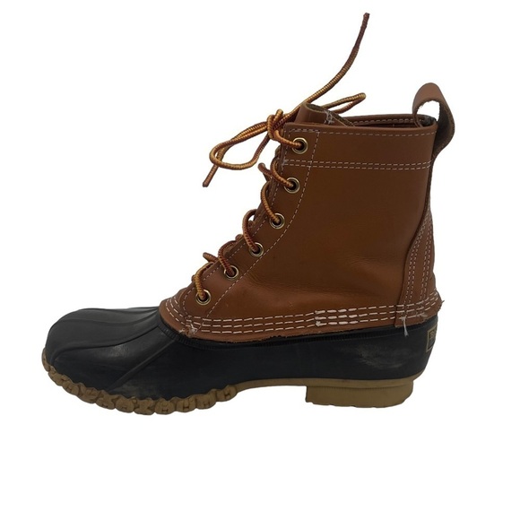 L.L.Bean Brown Original Waterproof Lace Up Duck Boots Size 7 Women's - Picture 6 of 14